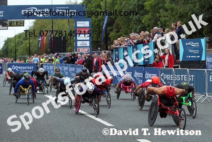 Wheelchair Great North Run. Photo: David T. Hewitson/Sports for All Pics